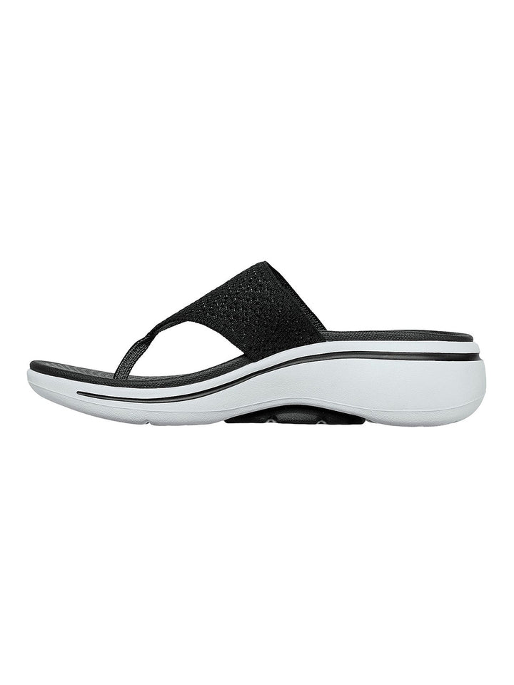 Skechers White Women Go Walk Arch Fit Sandal Wee Flip-Flops