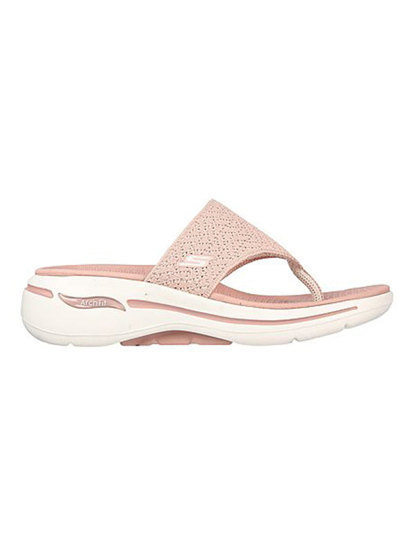 Skechers Pink Women Go Walk Arch Fit Sandal Wee Flip-Flops