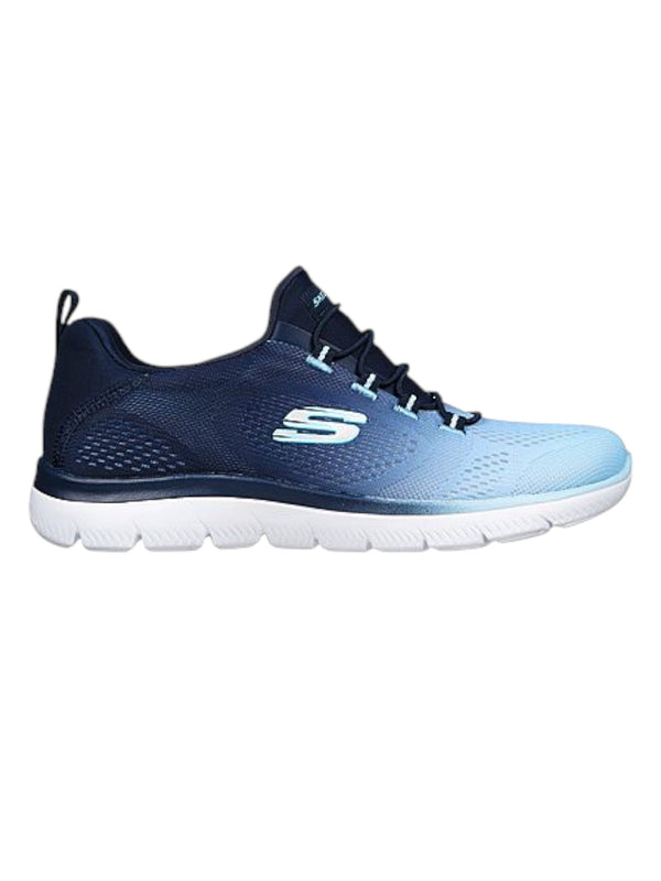Skechers Navy Women Summits Bright Charmer Slip On Sneakers