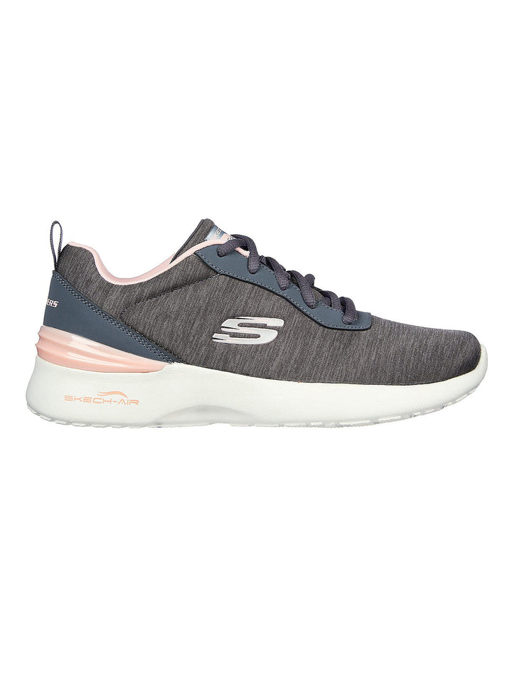 Skechers Grey Women Skech Air Dynamight Pure Sere Lace Up Sneakers