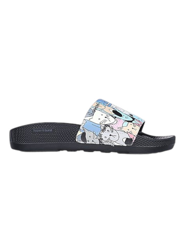 Skechers Black Women Hyper Slide Pawsome Sliders
