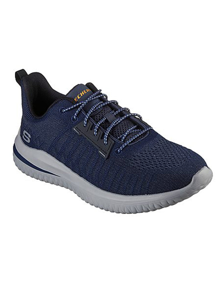 Skechers Navy Men Delson 3.0 Slip On Sneakers