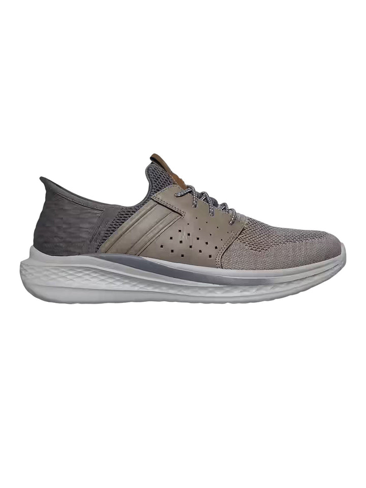 Skechers Taupe Men Slade Ocon Slip On Sneakers