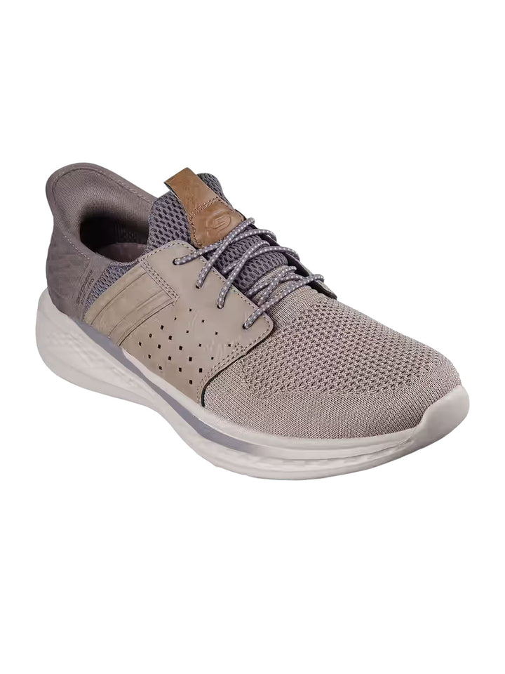 Skechers Taupe Men Slade Ocon Slip On Sneakers