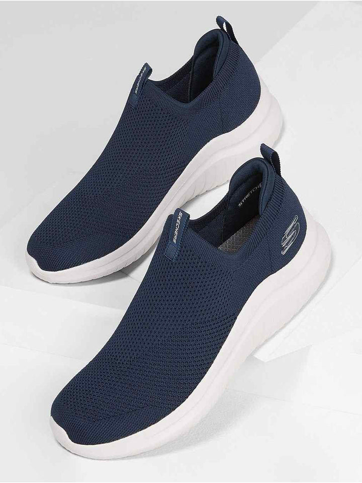 Shop Skechers Navy Men Ultra Flex Kwasi Slip On Sneakers Online