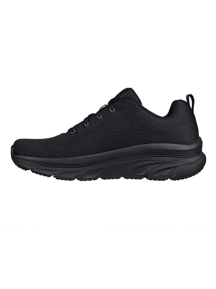 Skechers Black Men Dlux Walker Meerno Lace Up Sneakers