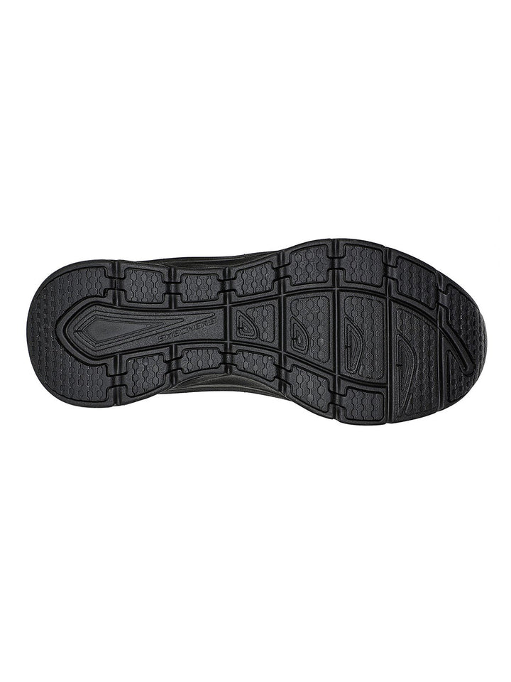 Skechers Black Men Dlux Walker Meerno Lace Up Sneakers
