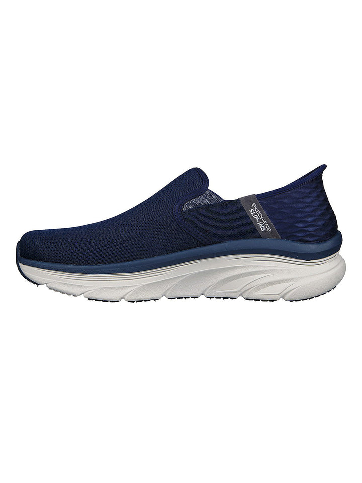 Skechers Navy Men Dlux Walker Orford Slip On Sneakers