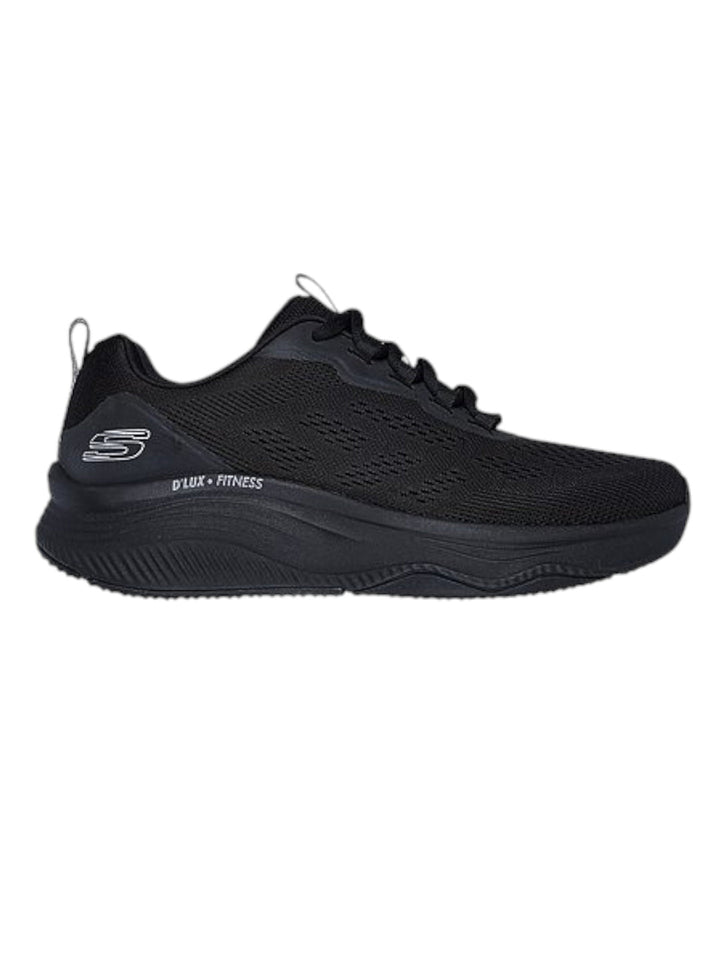 Skechers Black Men Dlux Fitness New Af Lace Up Sneakers
