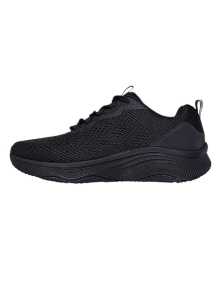 Skechers Black Men Dlux Fitness New Af Lace Up Sneakers