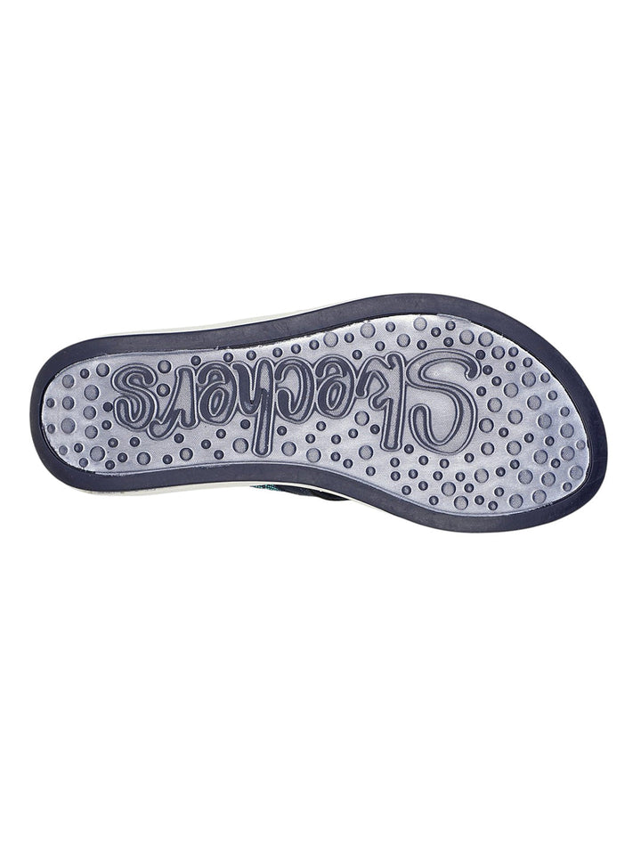 Skechers Navy Women Upgrades Marina Bay Flip-Flops