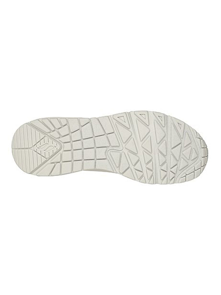 Skechers Off White Women Uno Stand On Air Lace Up Sneakers