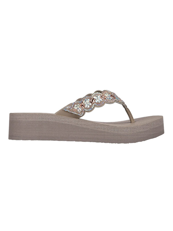 Skechers Taupe Women Vinyasa Happy Spring Flip-Flops